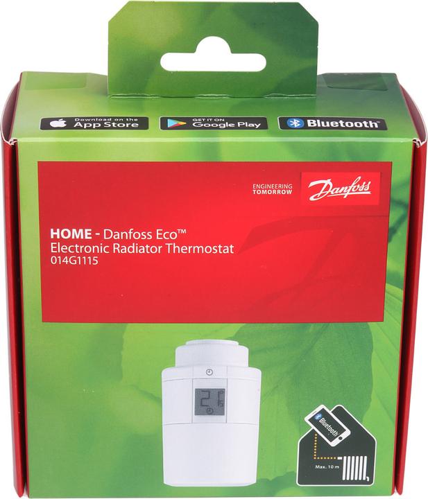 Actual product image Danfoss ECO radio radiator thermostat
