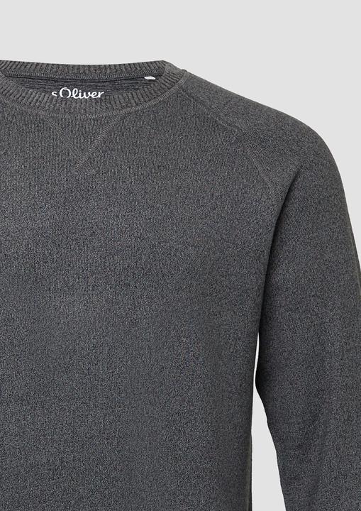 Produktbild s.Oliver T-Shirt Softes Longsleeve in Melange-Optik (S)
