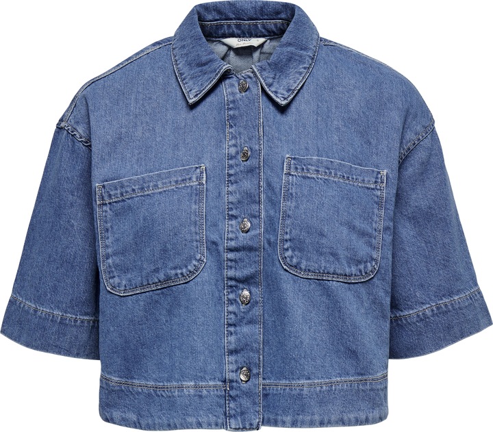 Only Cropped Fit Jeanshemd