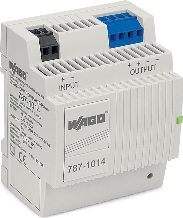 Image du produit Wago Alimentation sur rail DIN (DIN-Rail