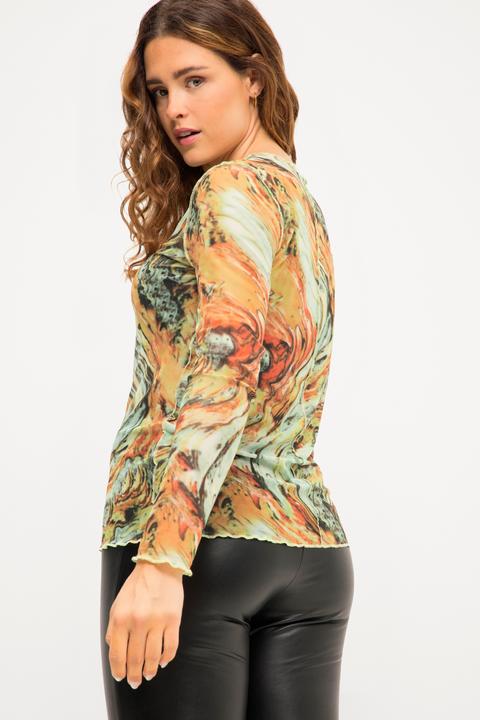 Produktbild Studio Untold Longsleeve, Regular Fit, Mesh, Allover Print, Rundhals, Langarm (46, 48)