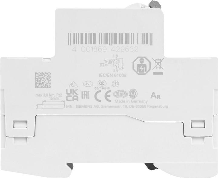 Produktbild Siemens RCCB Type A 25A 1+N-pole 30mA 230V 2mW