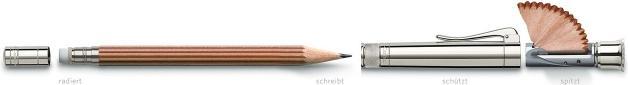 Produktbild Graf von Faber Castell Bleistift mit platinierter Schutzkappe (1 x)