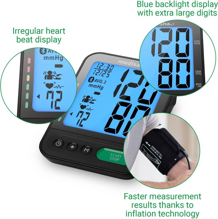 Produktbild Medisana BU 580 connect Oberarm-Blutdruckmessgerät grosse Manschette 23-43 cm