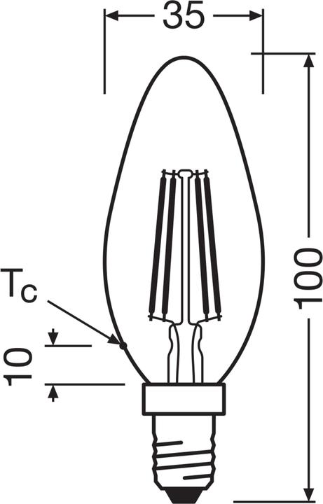 Produktbild Osram Classic (E14, 4 W, 470 lm, 1 x, E)