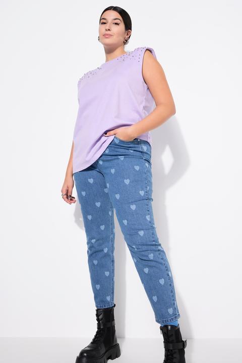 Produktbild Studio Untold Top, Oversize Shape, Schulter mit Glitzersteinchen (54)