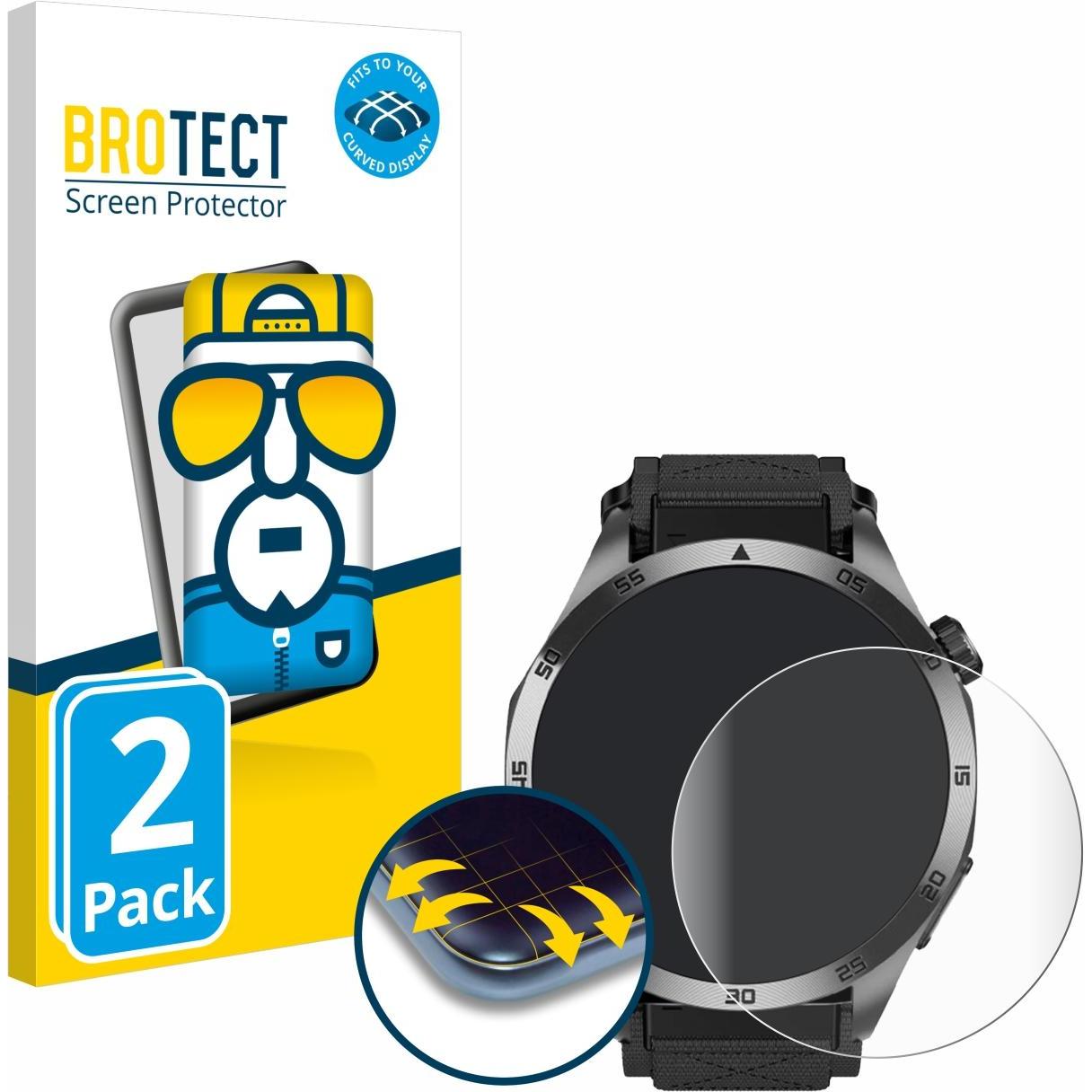 BROTECT Fullscreen Schutzfolie Displayschutz Folie Klar Transparent, Smartwatch Schutzfolie, Transparent
