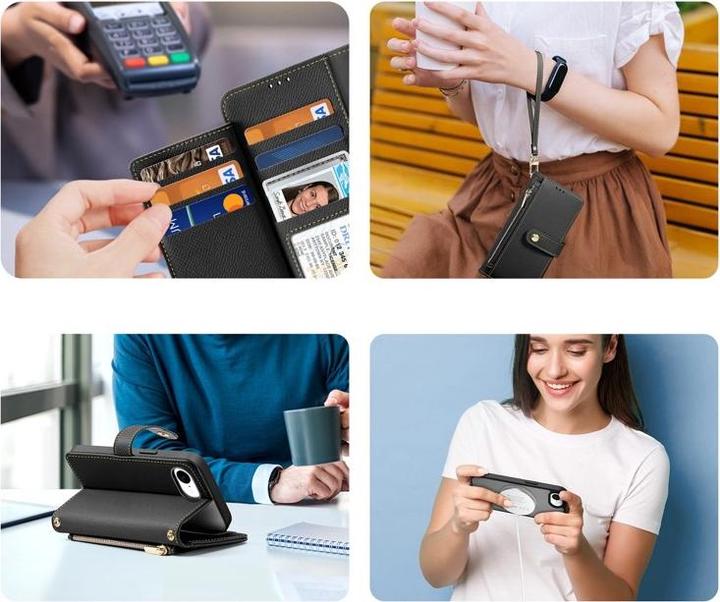 Actual product image Dux Ducis Lawa Series MagSafe Kunstleder Bookcover Hülle (Apple iPhone 17)