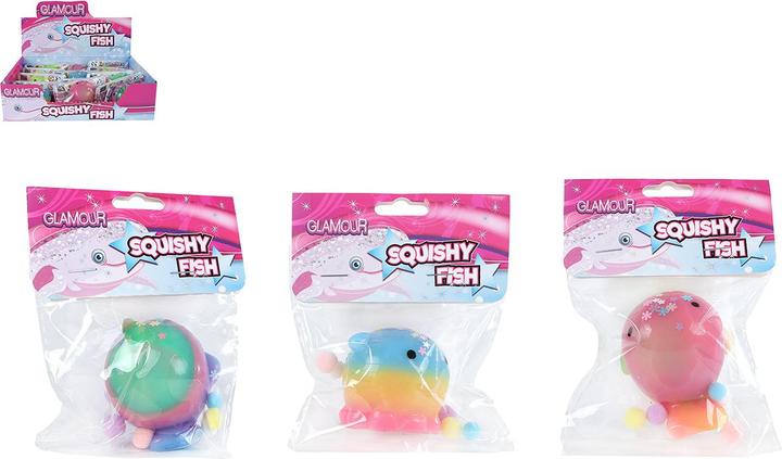 Image du produit Hippo Glamour Squishy Baleine avec paillettes (modèle aléatoire) (6 cm)