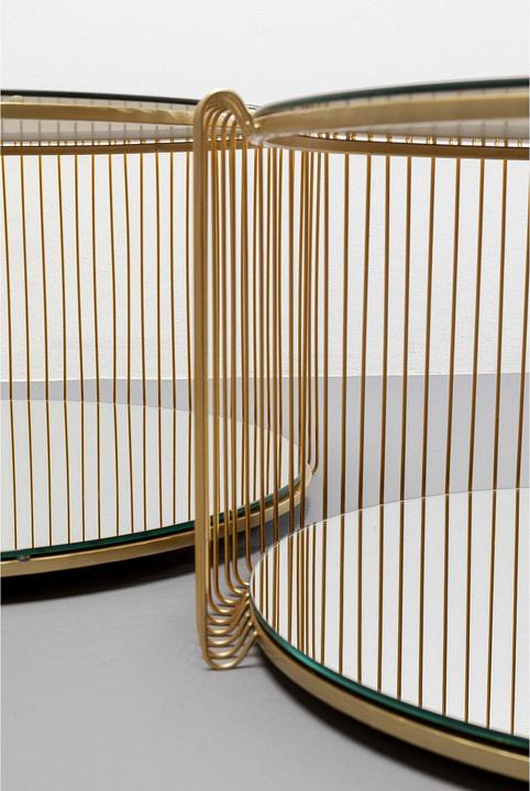 Actual product image Kare Design Couchtisch Wire Double Brass (2/Set)