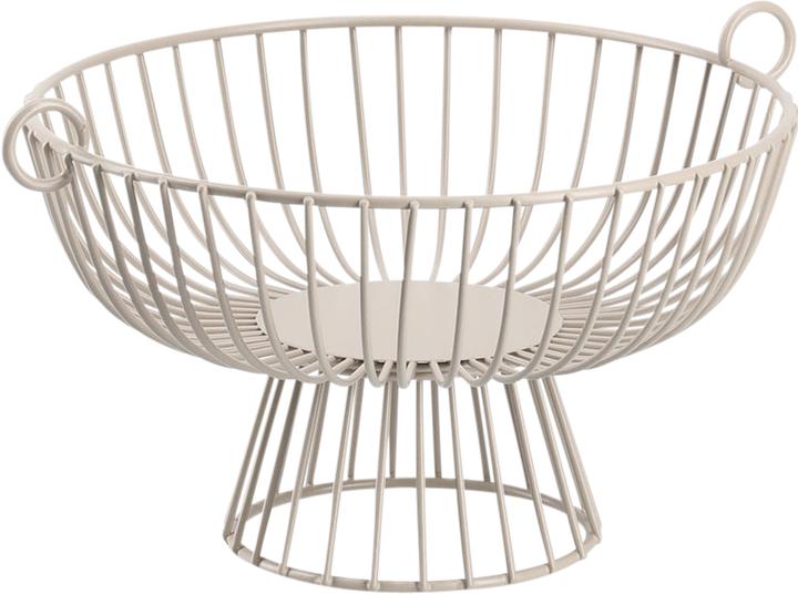 Productafbeelding Zeller Present Fruitmand, metaal, beige
