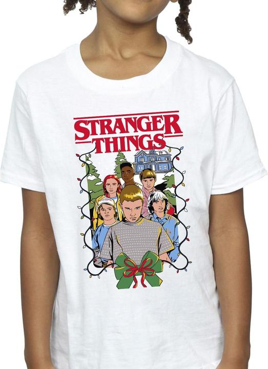 Produktbild Netflix Stranger Things Christmas Poster TShirt Mädchen (128)