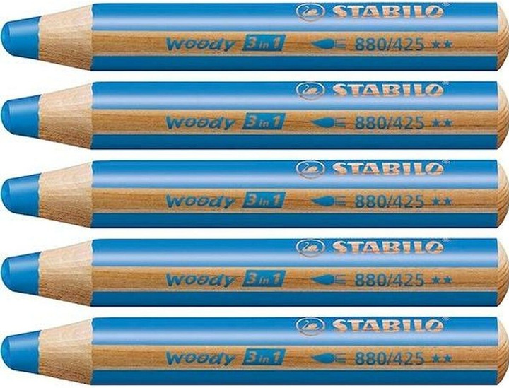 Actual product image STABILO woody 3 in 1 coloured pencil (Medium blue, 1 x)