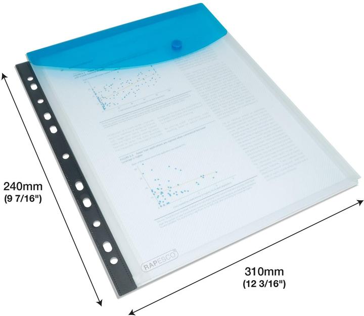 Actual product image Rapesco Document folder A4, assorted colours, 5 pieces (A4, 5x)