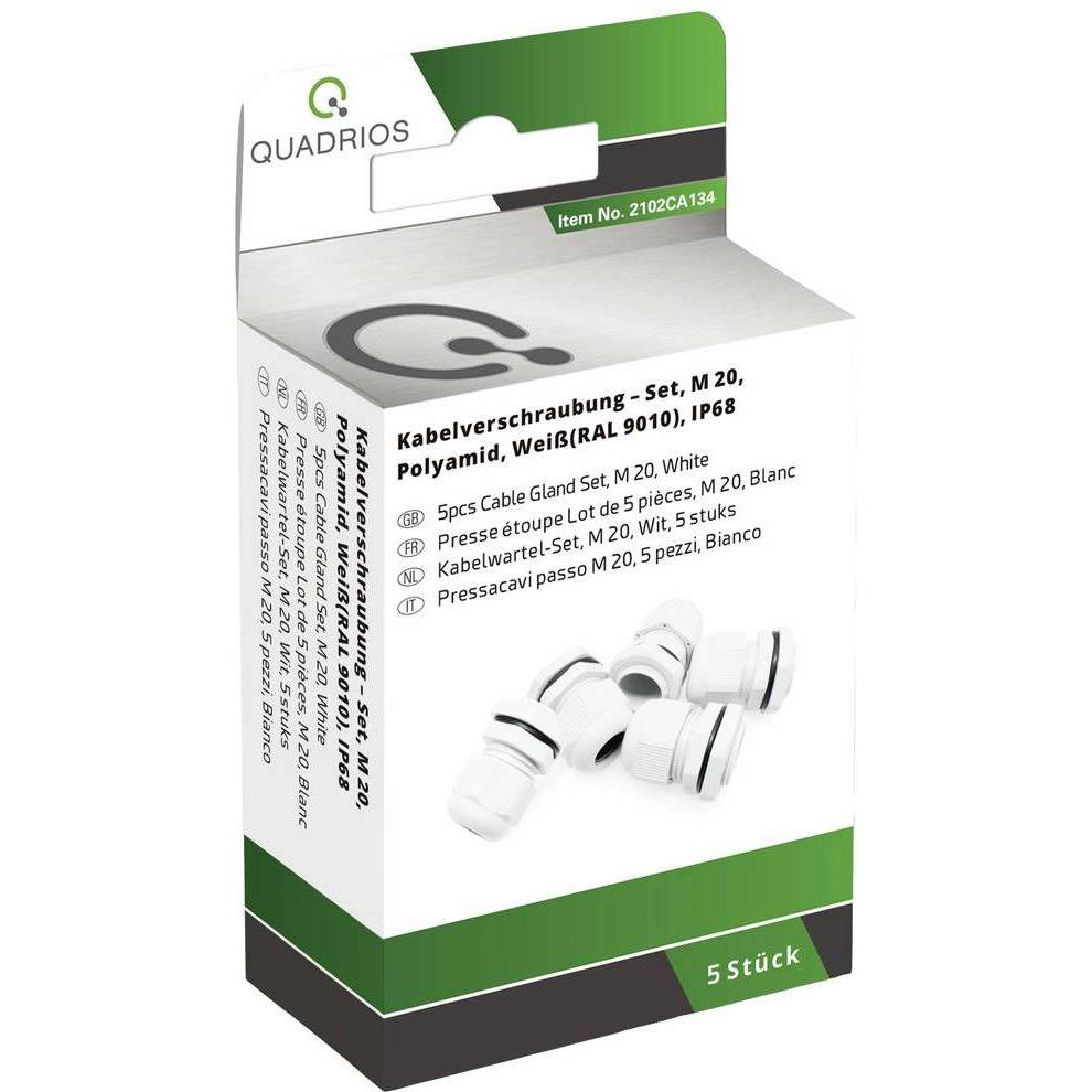Quadrios, Kabelverbindung, Mini-Kabelverschraubungs-Sortiment, - M 20 5 Stück