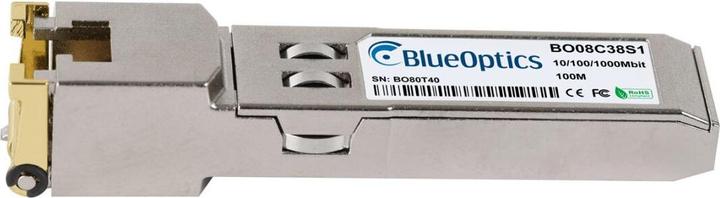 Produktbild BlueOptics Kompatibler RAD SFP-30H BO08C38S1 SFP Transceiver, Kupfer RJ45, 10/100/1000BASE-T, 100 Meter, 0°C/+
