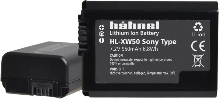 Actual product image Hähnel Replacement battery HL-XW50, for So NP-FW50 (Camera battery)