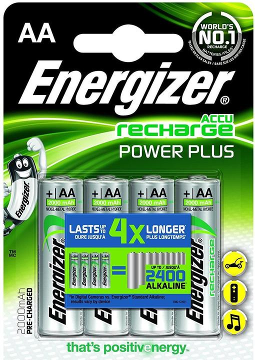 Image du produit Energizer Recharge Power Plus (4 pcs, AA, 2000 mAh)