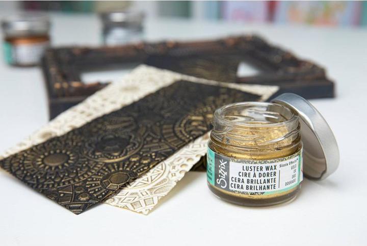 Actual product image Sizzix Effectz Glossy Wax Gold 20ml