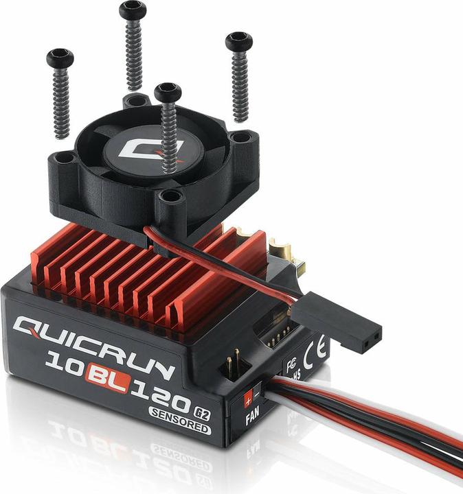 Actual product image Hobbywing QuicRun 10BL120 G2 120A Sensored regulator 2-3s