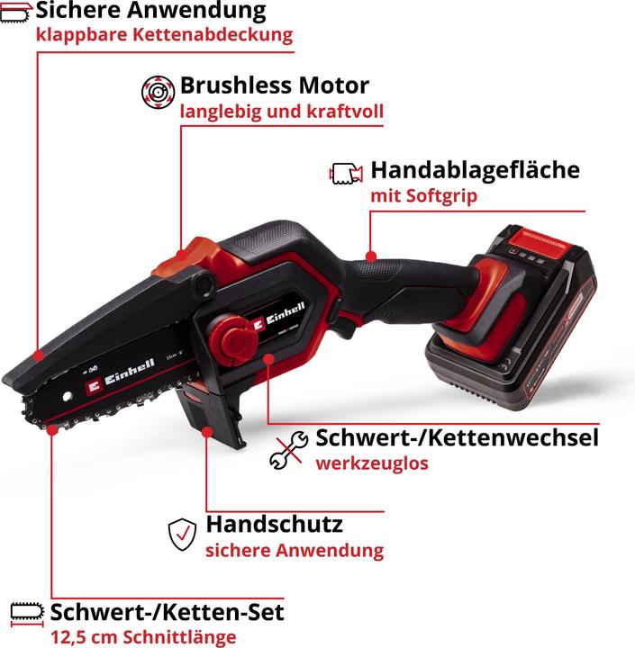 Actual product image Einhell Akku-Kettensäge GE-PS 18/15 Li BL Kit (Battery chain saw)