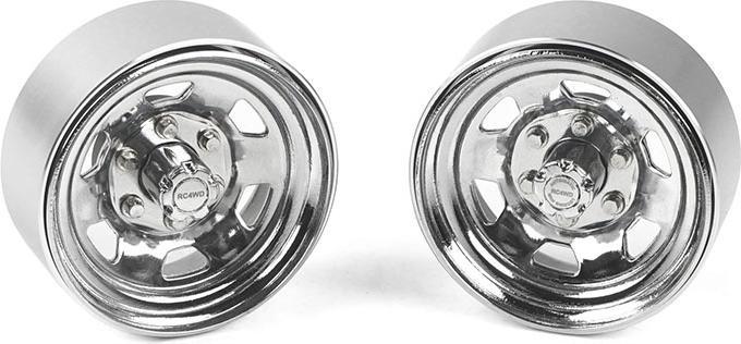 Actual product image Rc4Wd Rims Beadlock SR5 1.7 steel chrome, 4 pieces