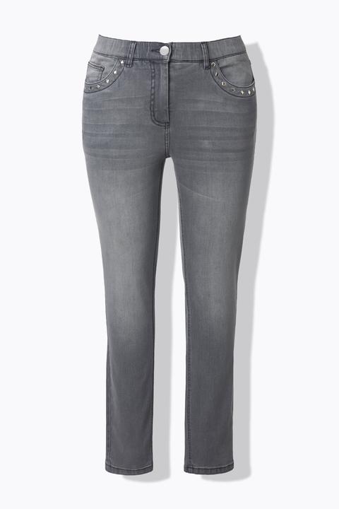 Actual product image Ulla Popken Rivet Studded Stretch Fit Jeans (60)