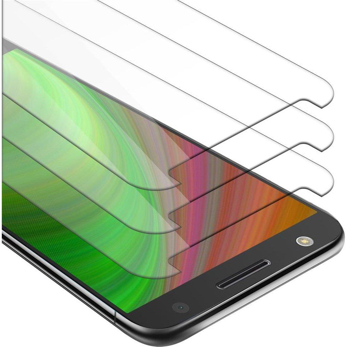 Cadorabo Displayschutzglas (3 Stück, Motorola Moto Z), Smartphone Schutzfolie, Transparent