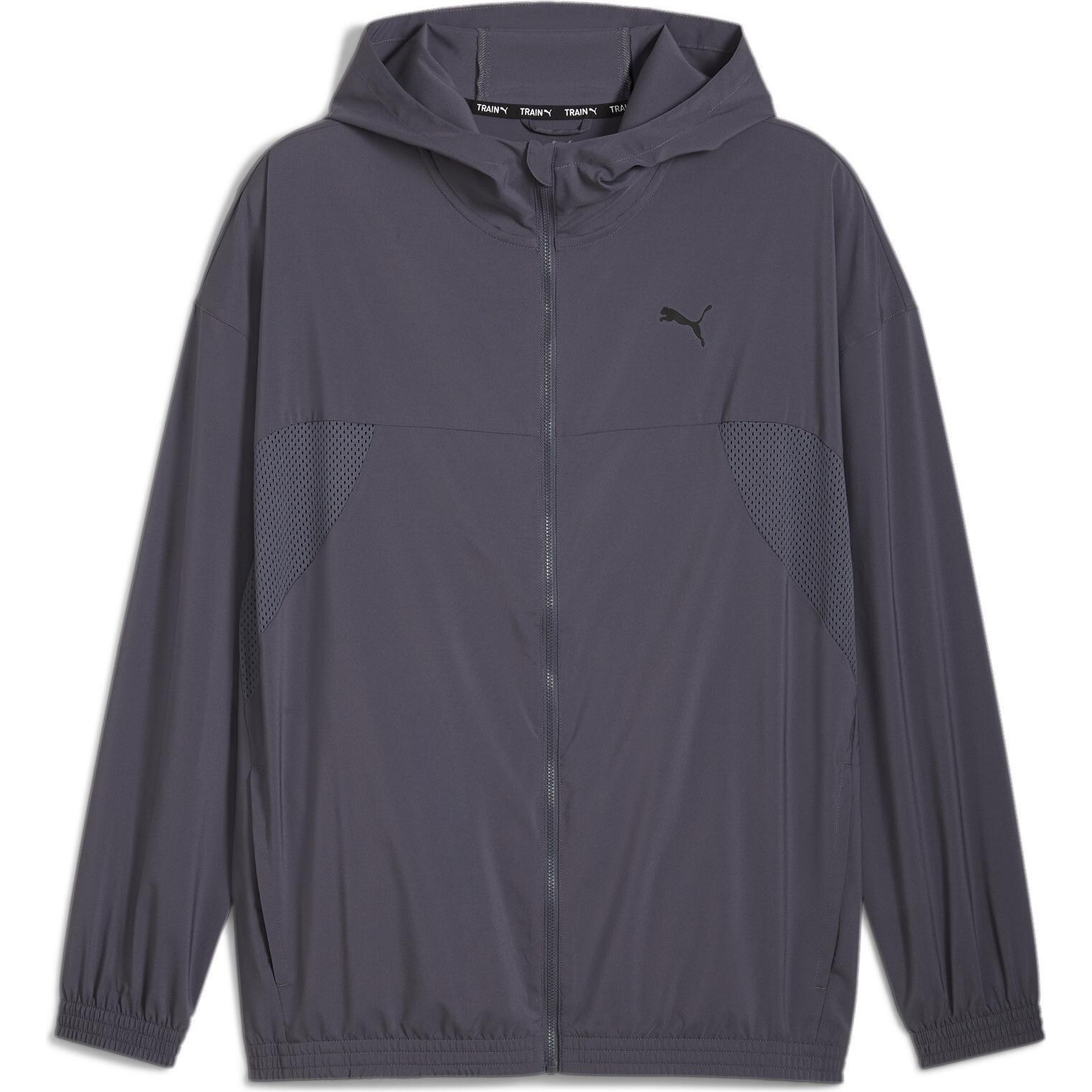 Puma, Herren, Laufjacke, Always On Woven Full Zip Jacket (L), Grau, L