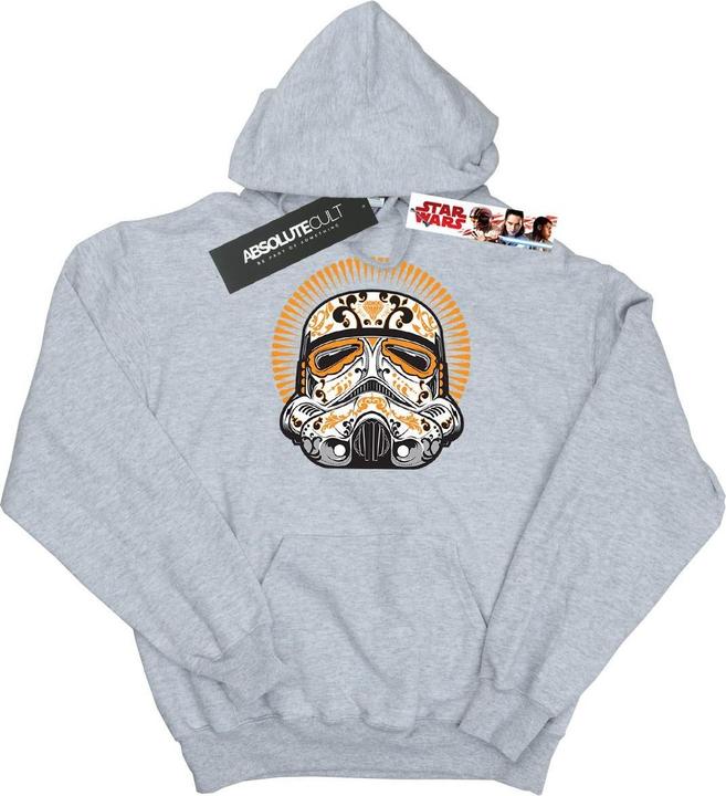 Actual product image Star Wars Boys Stormtrooper Dia De Los Muertos Hoodie (140, 146)