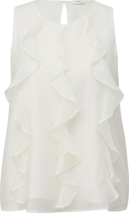 Immagine prodotto s.Oliver Bluse Ärmellose Bluse mit Volant (46)