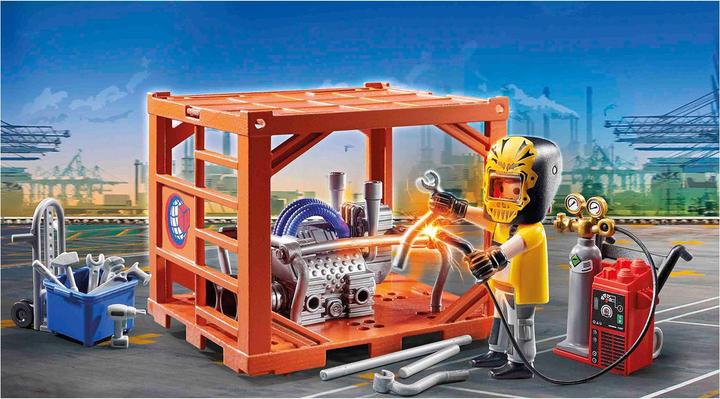 Actual product image Playmobil 70770 Gantry crane with containers (70770, Playmobil City Action)