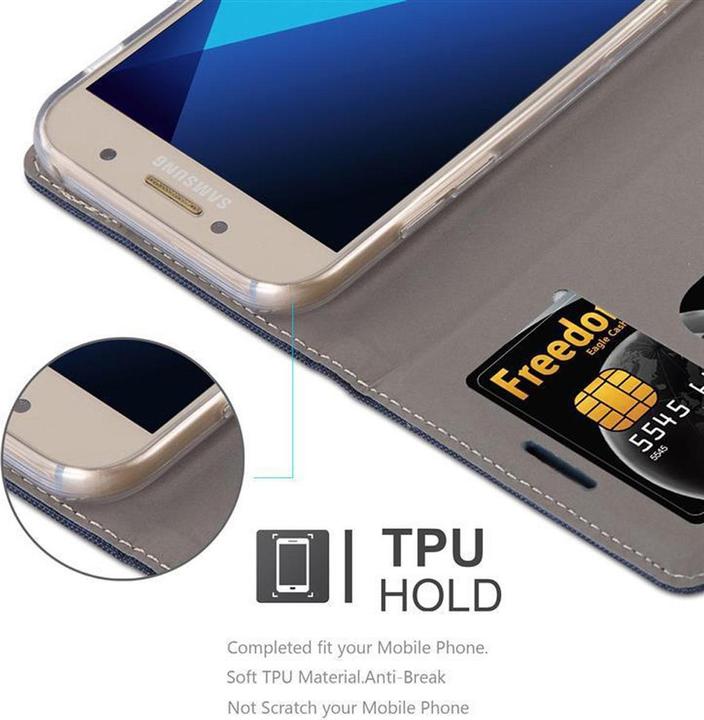 Actual product image Cadorabo Book Jeans Optics Cover (Samsung Galaxy A3 (2017))