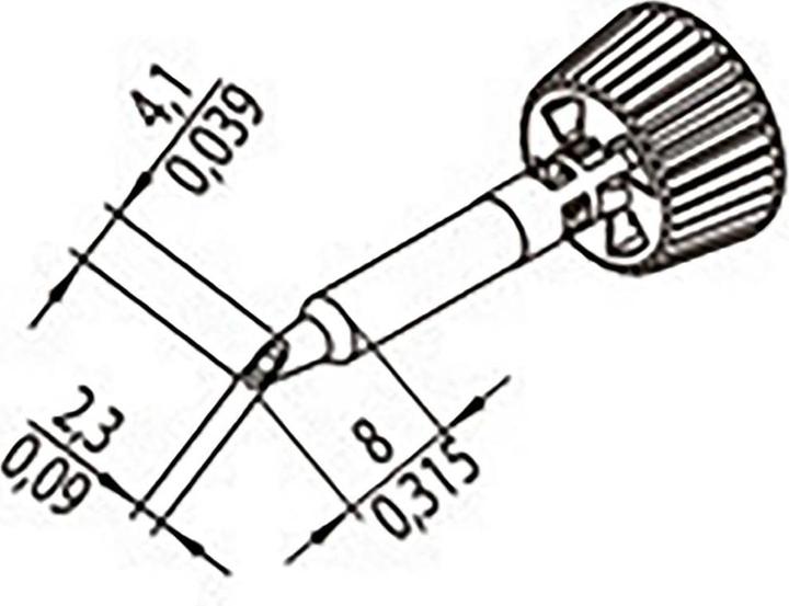 Produktbild 0142WDLF23/SB Lötspitze Spitzen-Grösse 2.30 mm Inhalt 1 St. (Lötkolben)