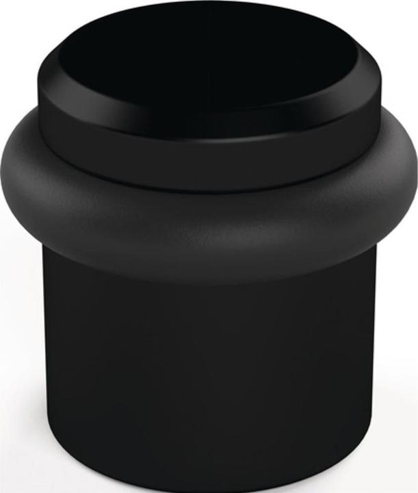 Actual product image Hermeta Bodentürpuffer 4735 Ø 39 mm Höhe 36 mm Aluminium schwarz eloxiert Dübelmontage (1 Piece)
