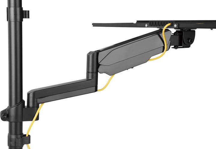 Actual product image Digitus Flexible wall-mounted Stand/Sit workstation, single monitor (Wall, 32", 8 kg)