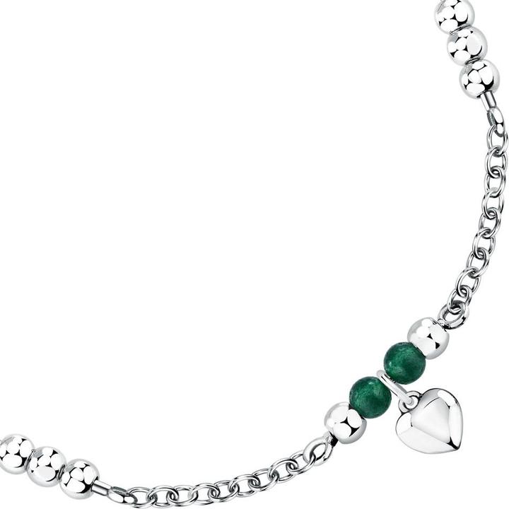 Image du produit Morellato - Fashion steel bracelet with green agate Talismani SAIX24