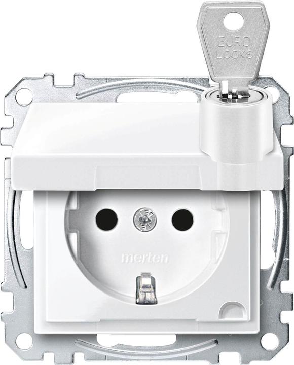 Produktbild Merten Steckdose SCHUKO MEG2315-0319 polarweiss glänzend