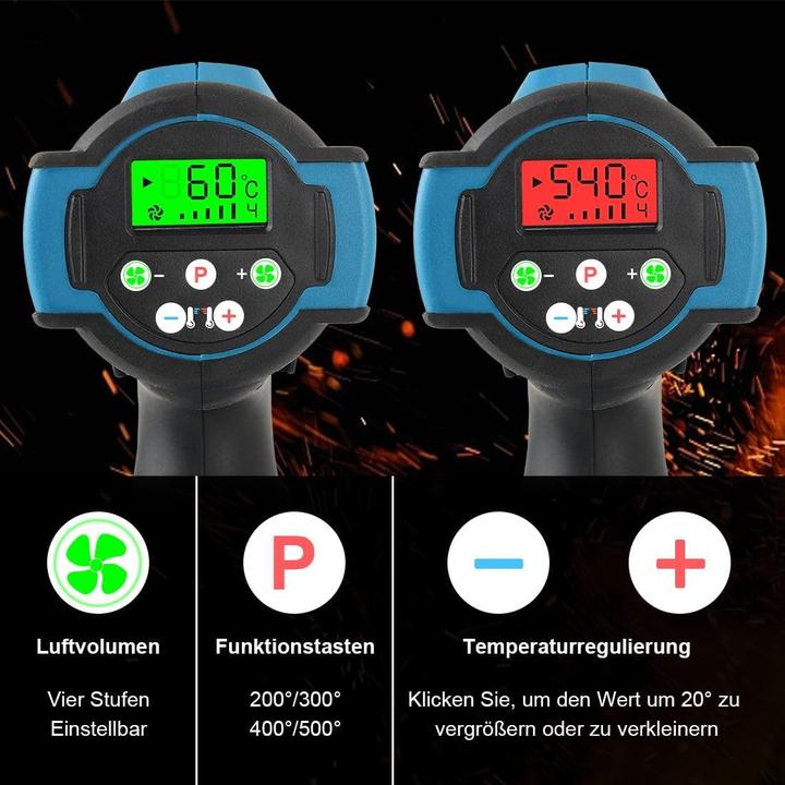 Produktbild Autojare Akku-Heissluftpistole für Makita 18V (ohne Batterie)