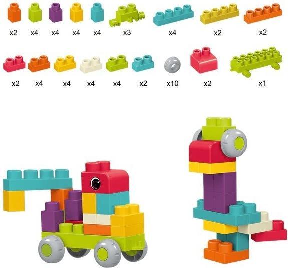 Immagine prodotto Askato Little Geniuses Weiche Blöcke, 62 Stück