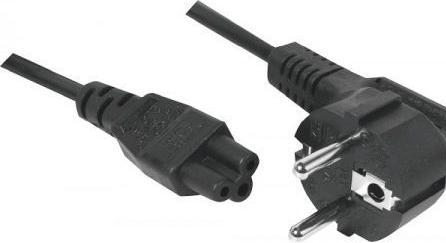 Exertis Connect Netzanschlusskabel, Schutzkontaktstecker an 3pol Buchse C5, schwarz, 5 m Notebook-Anschlusskabel für (5 m)