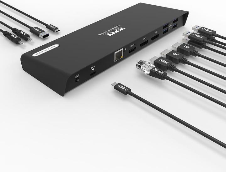 Image du produit Port Designs STATION D'ACCUEIL TYPE C OFFICE 901904-EU 3 X 4K-CH, USB-C/USB 3.0 (USB-C, 12 ports)