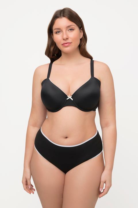 Immagine prodotto Ulla Popken Reggiseno con ferretto, orli decorativi e coppe morbide, coppa B/E (90 D)