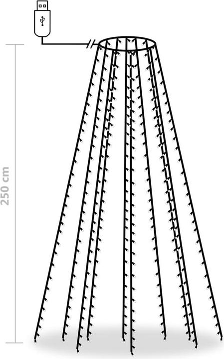 Actual product image vidaXL Baumlicht (2.50 m)