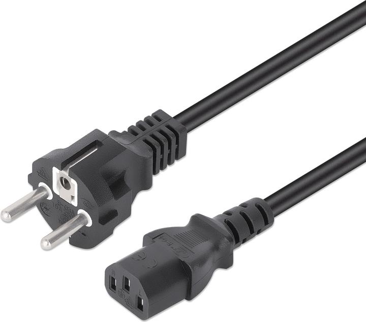 Manhattan CAVO ALIMENTAZIONE 5MT SCHUKO ANGOLO 90? BLACK 250VAC 10A (5 m)