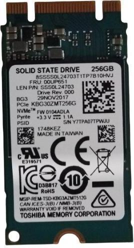 Produktbild Lenovo SSD 256GB M.2 2242 PCIe3x2 (256 GB, M.2 2242)