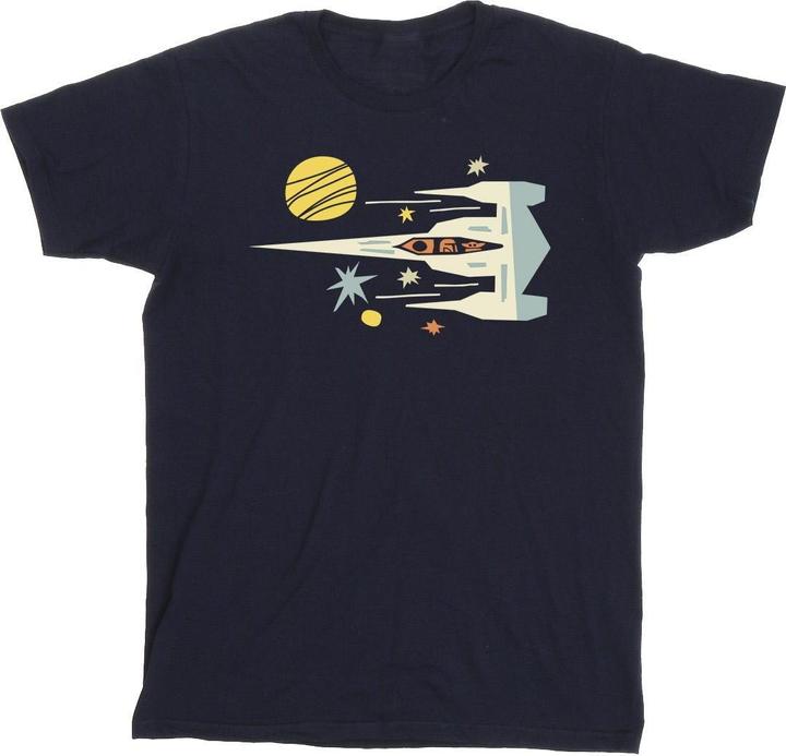 Immagine prodotto Star Wars The Mandalorian Cutout Ship Maglietta Uomo (3XL)