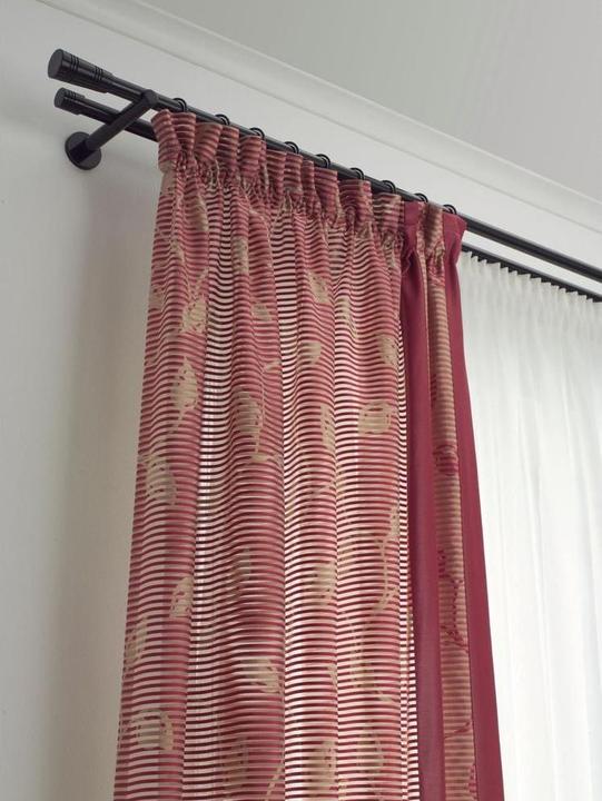 Productafbeelding Gardinia Gordijnring met schuifstuk Zwart, 10 stuks.