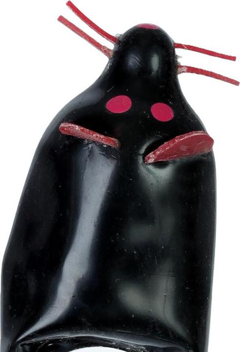 Condomerie - Handbemalte Neuheitskondome Schwarze Maus
