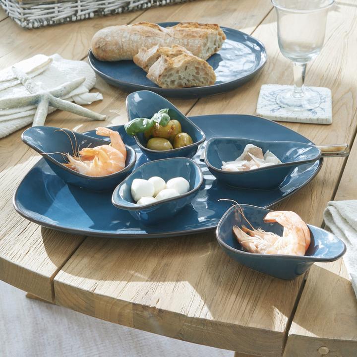 Produktbild Loberon Servierschälchen 6er Set Biarré blau